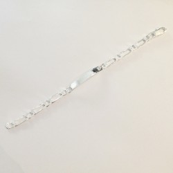 Bracelet gourmette identité argent 925/1000 argenté - bracelets